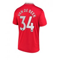Dres Manchester United Donny van de Beek #34 Domaci 2022-23 Kratak Rukav